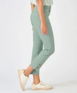 Pantalon 7/8ème fantaisie boutonnée