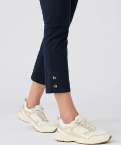 Pantalon 7/8ème fantaisie boutonnée