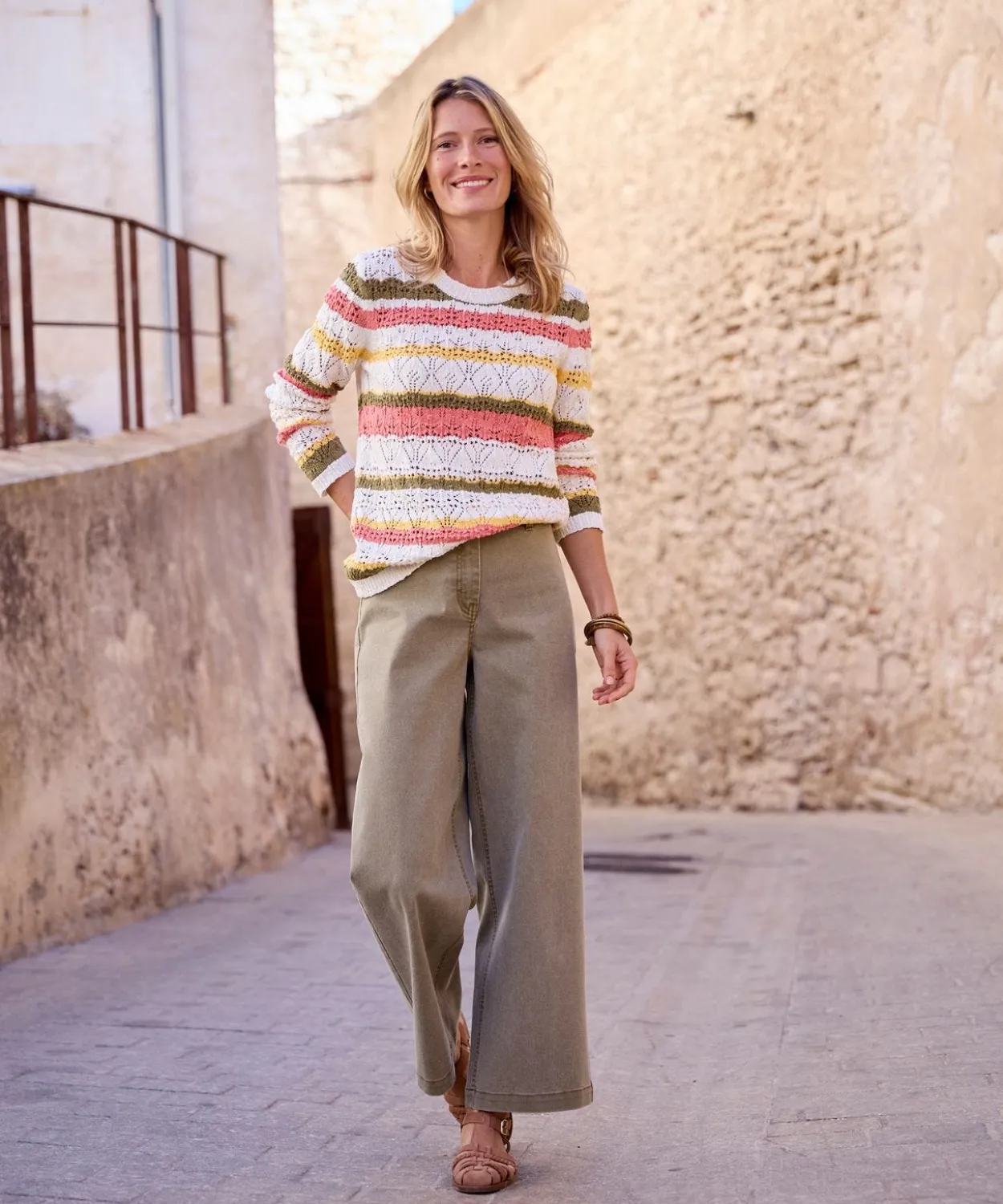 Pantalon 7/8ème large