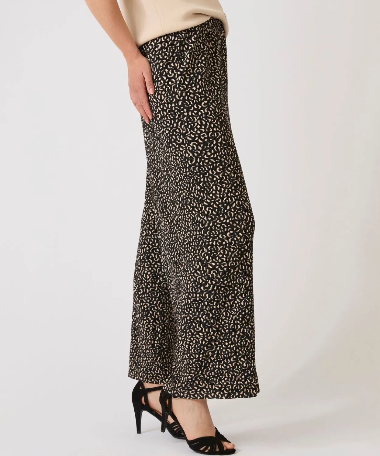 Pantalon 7/8ème plissé permanent