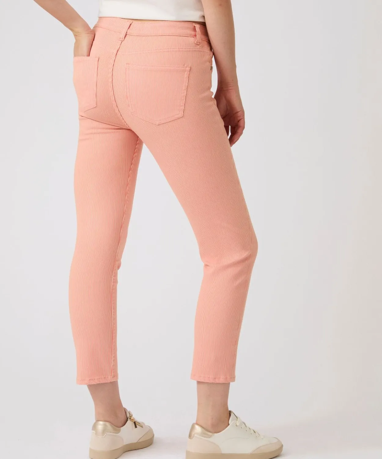 Pantalon 7/8ème rayé