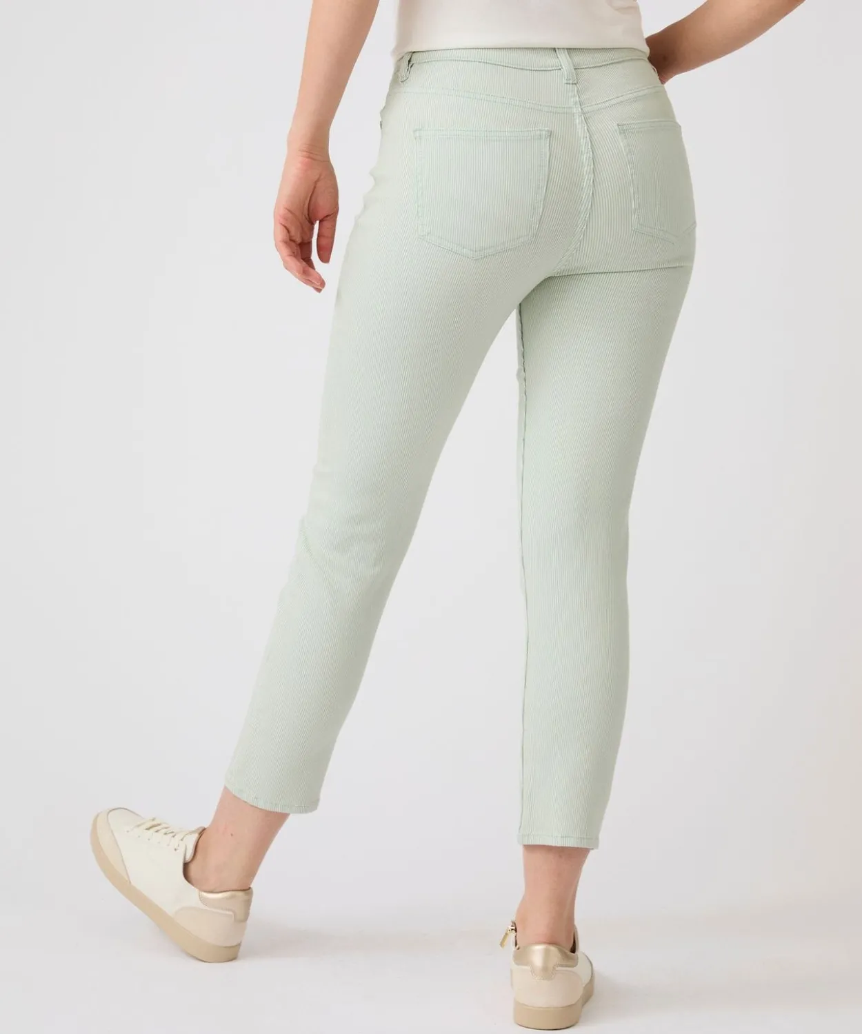 Pantalon 7/8ème rayé