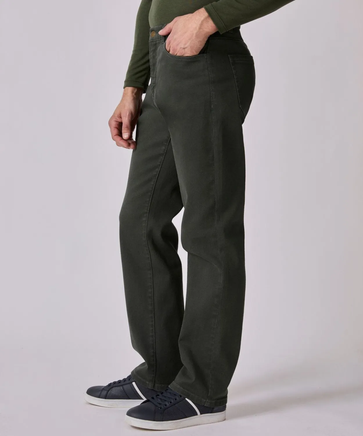Pantalon 5 poches coupe droite