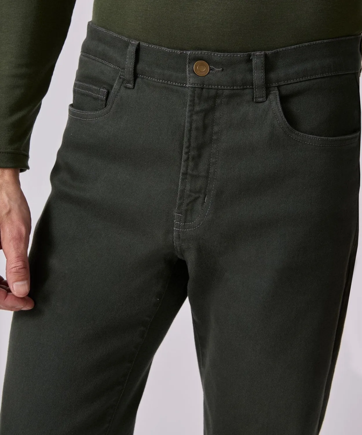 Pantalon 5 poches coupe droite