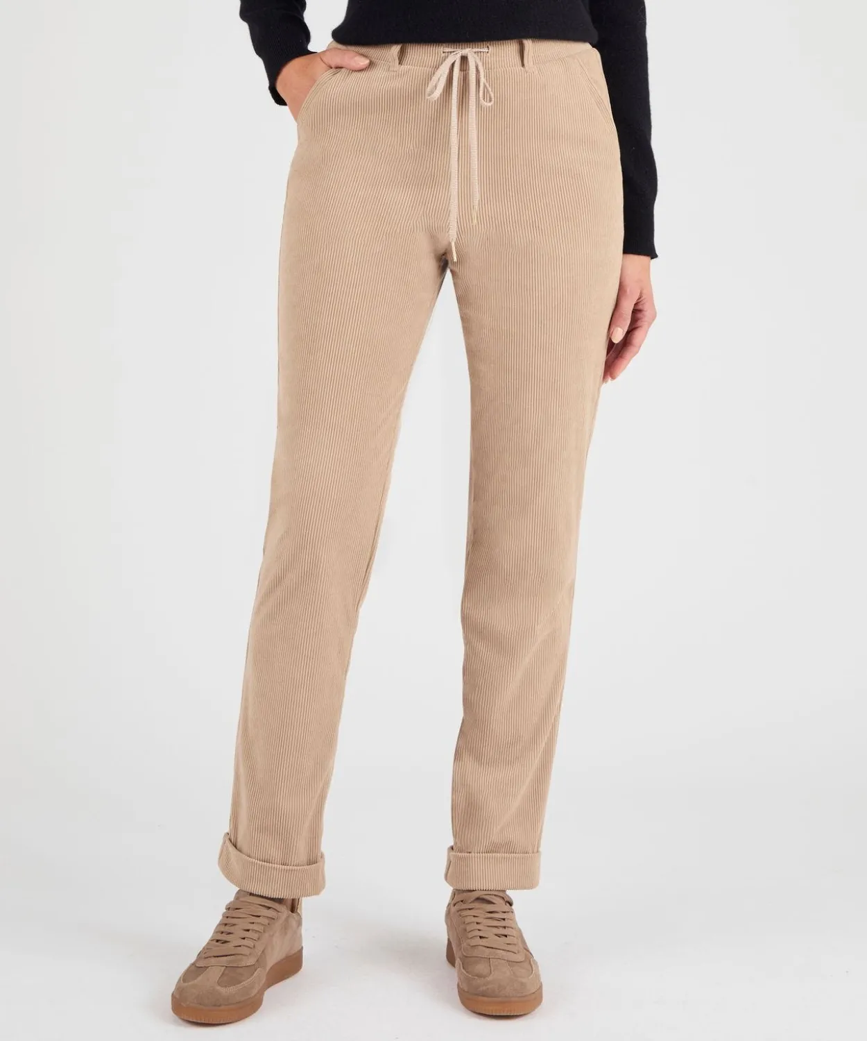 Pantalon velours milleraies enfilable