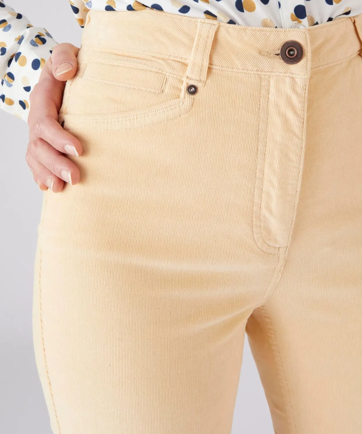 Pantalon velours milleraies Perfect Fit by Damart
