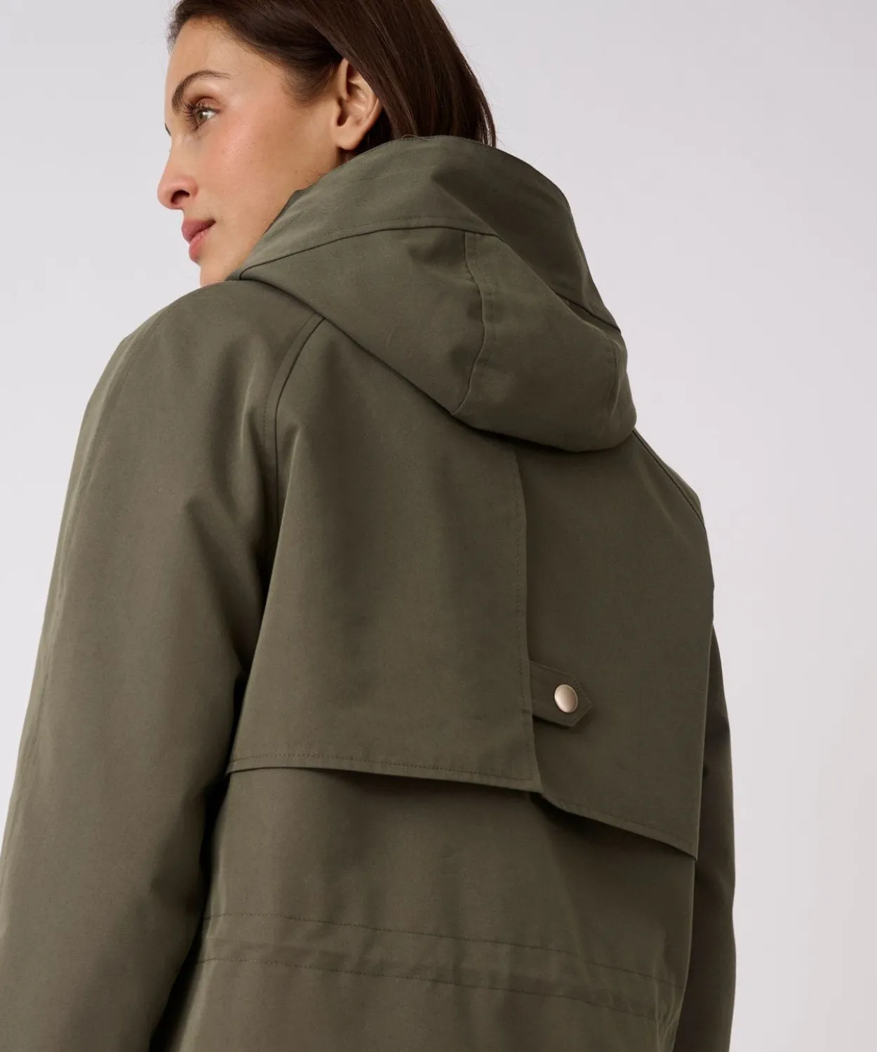 Parka longue esprit trench