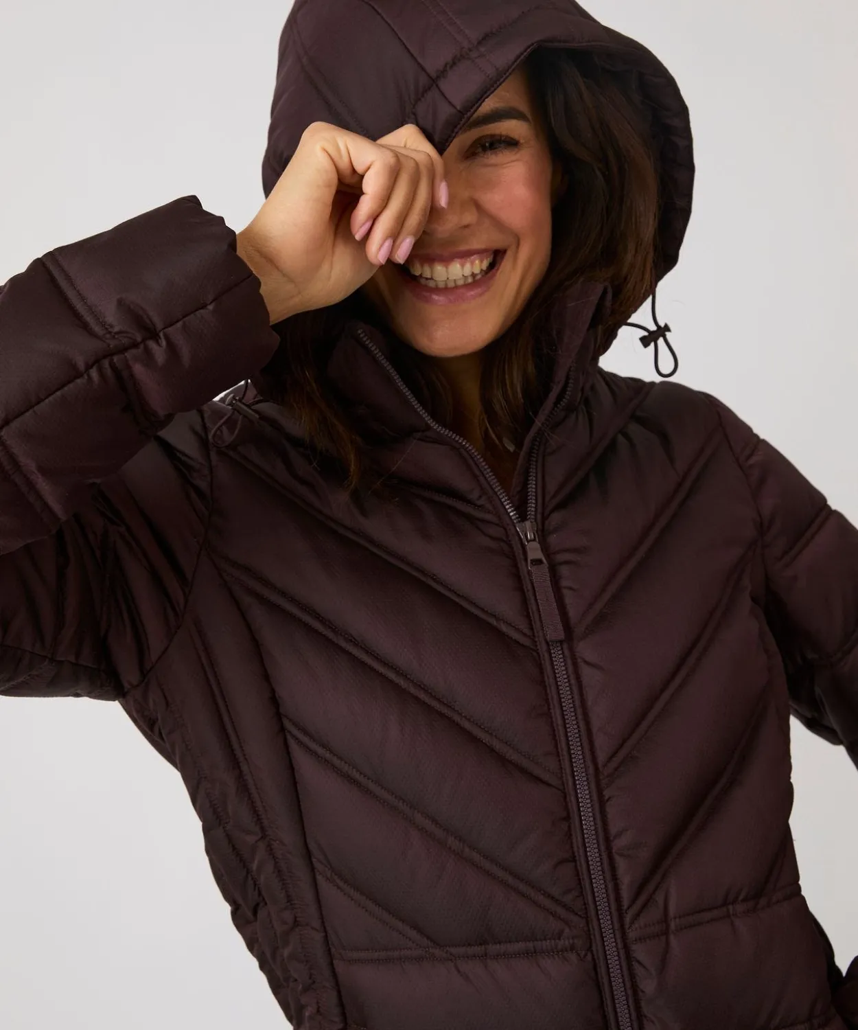 Parka tissu reliéfé Thermolactyl