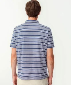 Polo maille jersey rayé