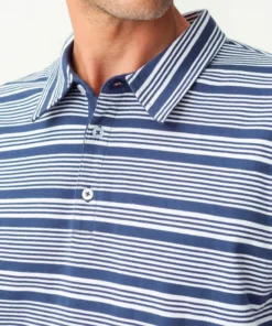 Polo maille jersey rayé
