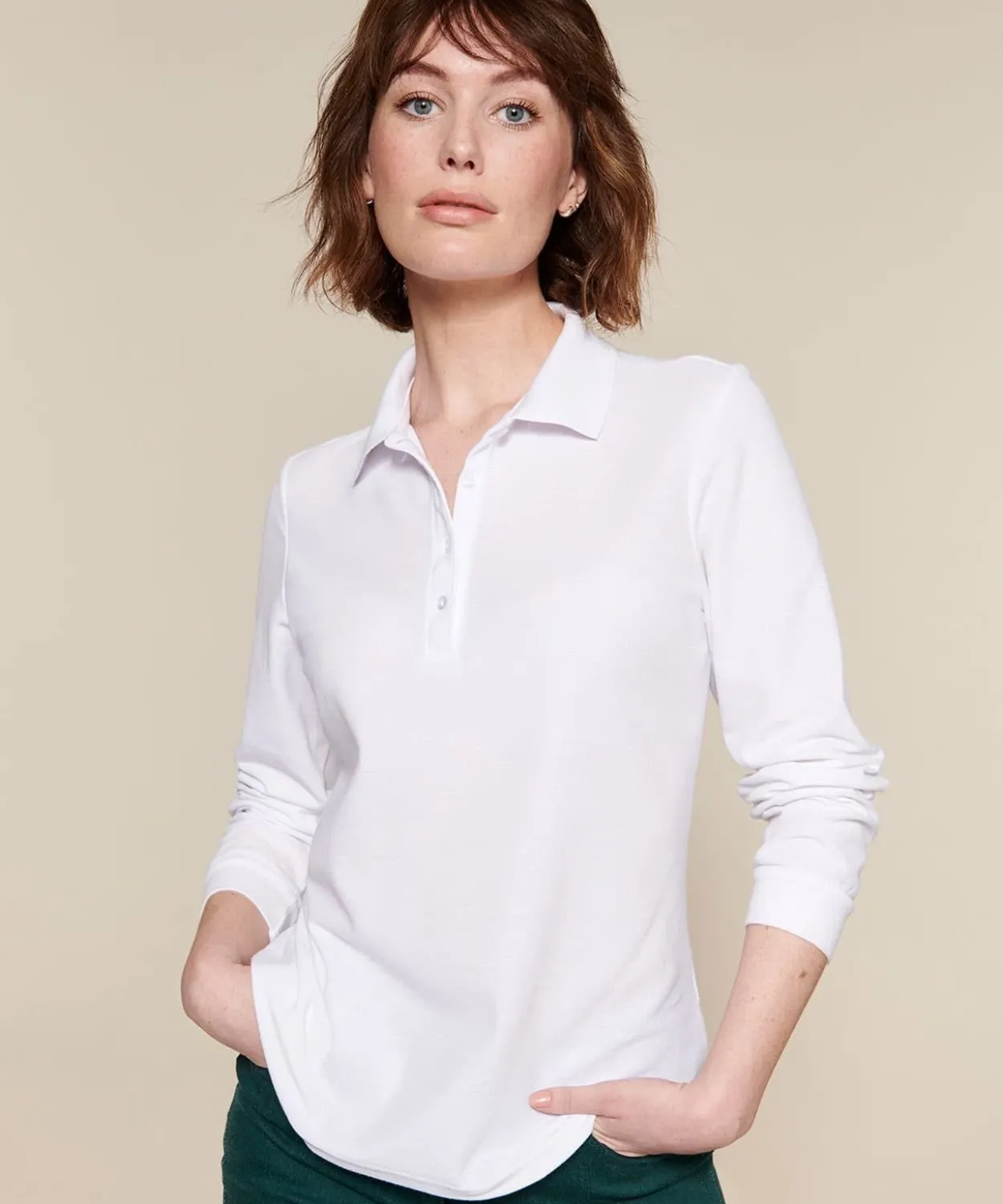 Polo maille piquée