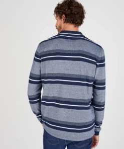 Polo manches longues en maille piquée