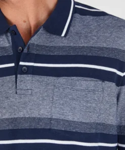 Polo manches longues en maille piquée