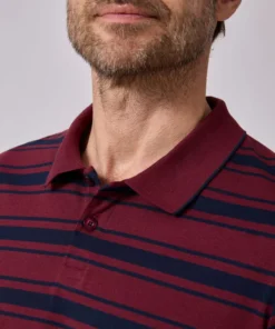 Polo manches longues en maille jersey