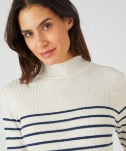 Pull-chaussette col montant 50% laine mérinos