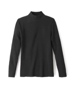 Pull-chaussette col montant 50% laine mérinos