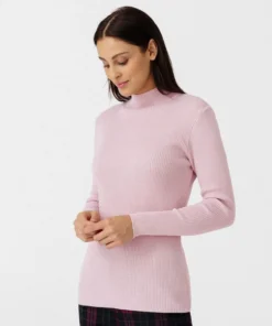 Pull-chaussette col montant 50% laine mérinos