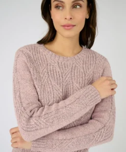 Pull col rond maille chinée Thermolactyl