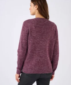 Pull col rond maille chinée Thermolactyl