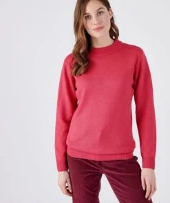 Pull col rond maille jersey