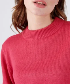 Pull col rond maille jersey