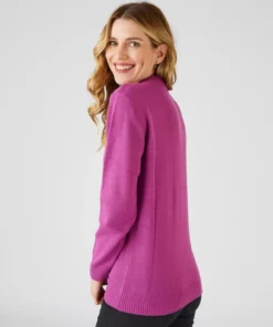 Pull col rond maille jersey