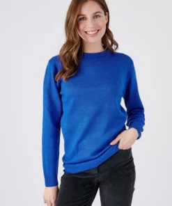 Pull col rond maille jersey