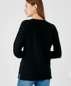 Pull col rond pur cachemire