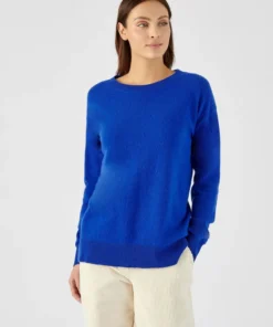 Pull col rond pur cachemire