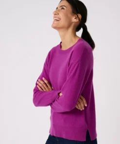 Pull col rond pur cachemire
