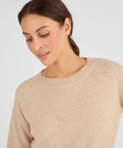 Pull col rond pur cachemire