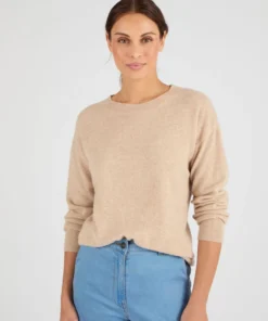 Pull col rond pur cachemire