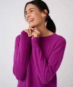 Pull col rond pur cachemire
