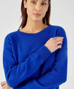 Pull col rond pur cachemire