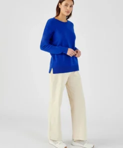 Pull col rond pur cachemire
