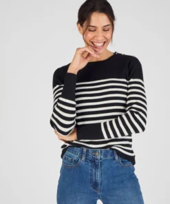 Pull côtelé uni ou rayé Thermolactyl