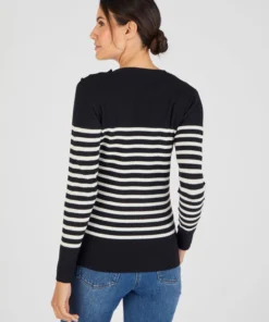 Pull côtelé uni ou rayé Thermolactyl