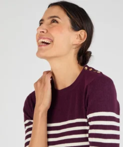 Pull côtelé uni ou rayé Thermolactyl