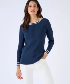 Pull côtes plates fantaisie