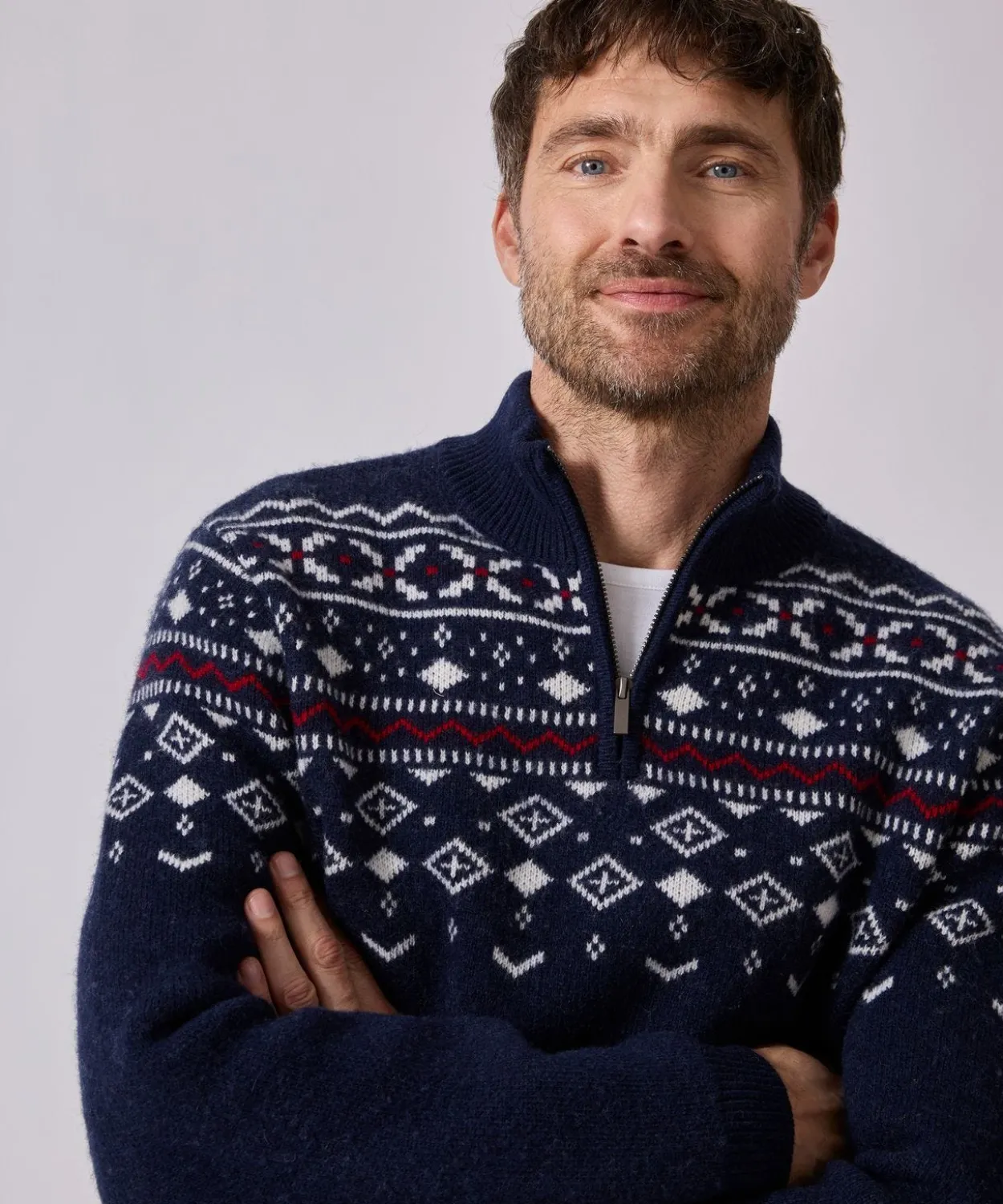 Pull de Noël jacquard