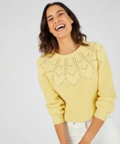 Pull détails ajourés