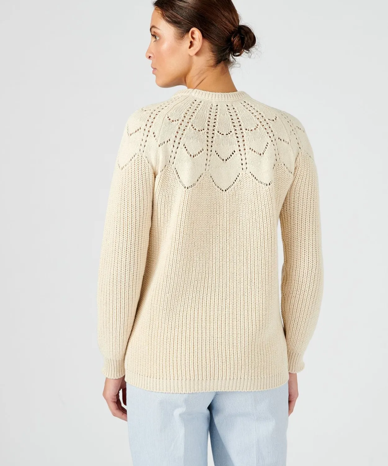 Pull détails ajourés