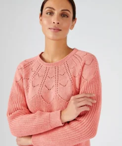 Pull détails ajourés