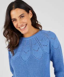 Pull détails ajourés