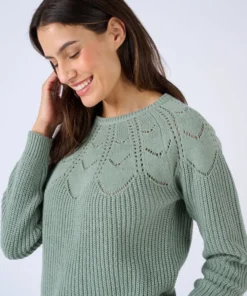 Pull détails ajourés