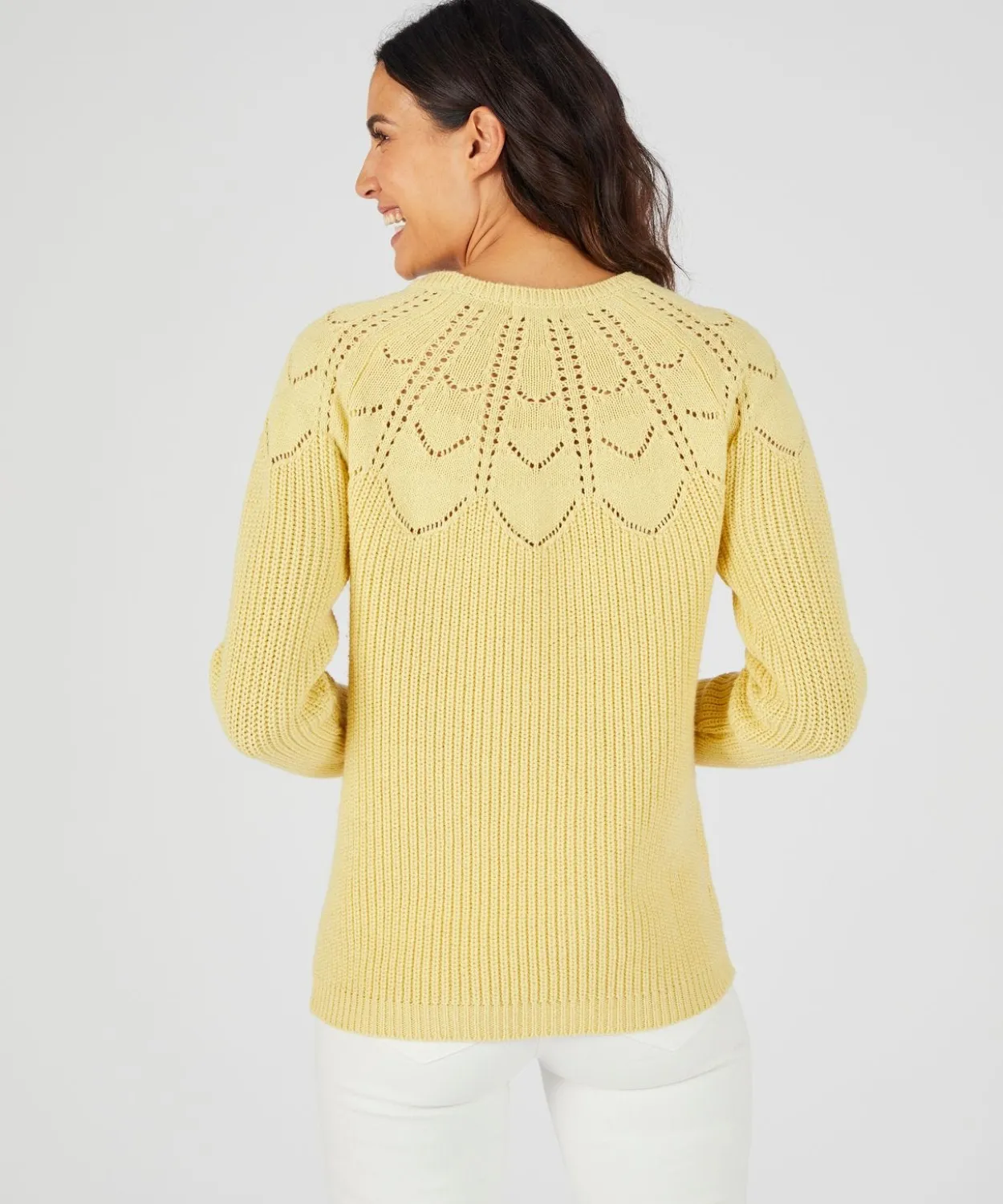 Pull détails ajourés