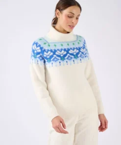 Pull jacquard col roulé Thermolactyl