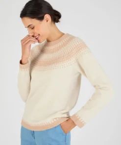 Pull jacquard et fils brillants Thermolactyl