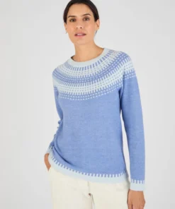 Pull jacquard et fils brillants Thermolactyl