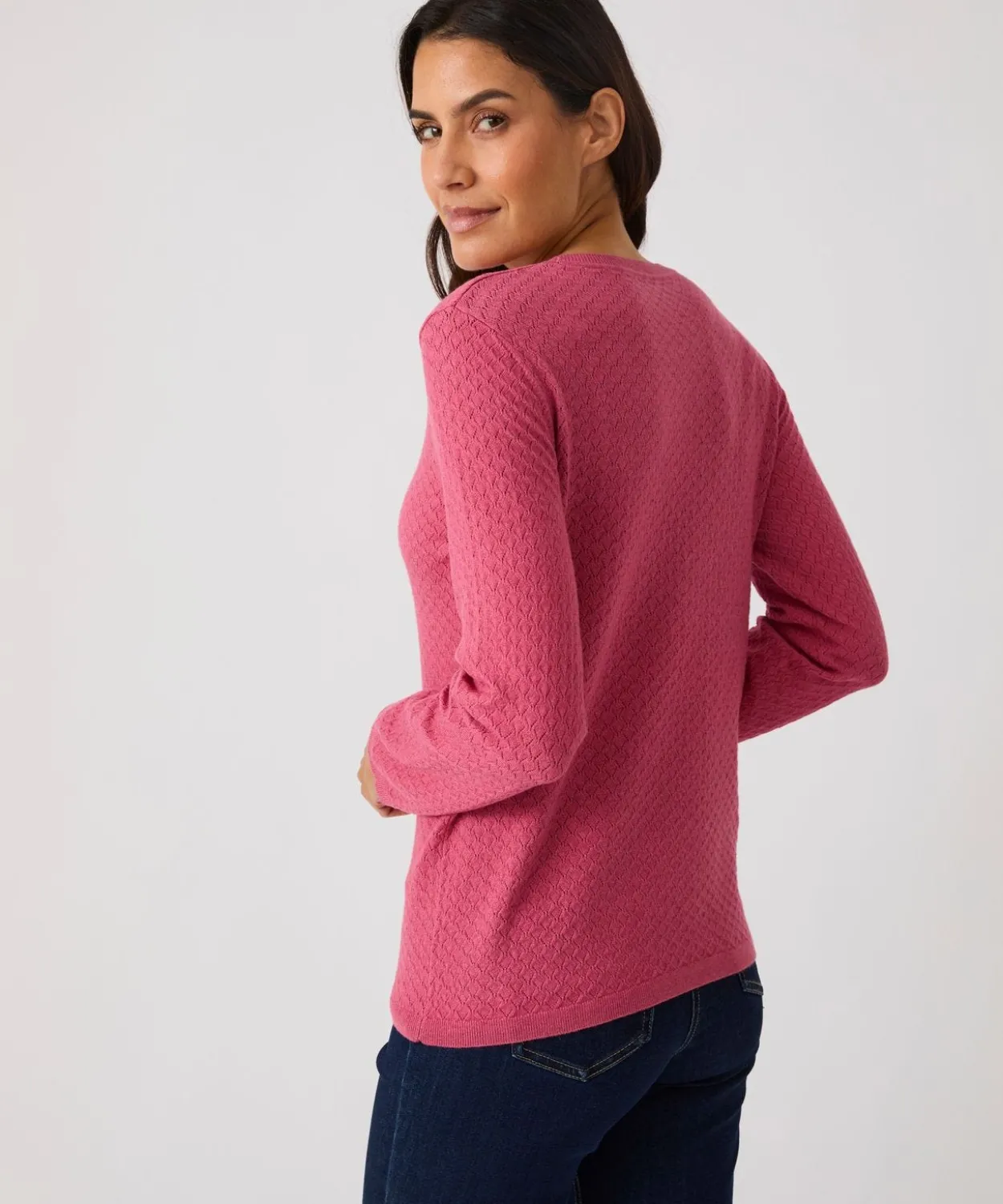 Pull jeu de maille fantaisie